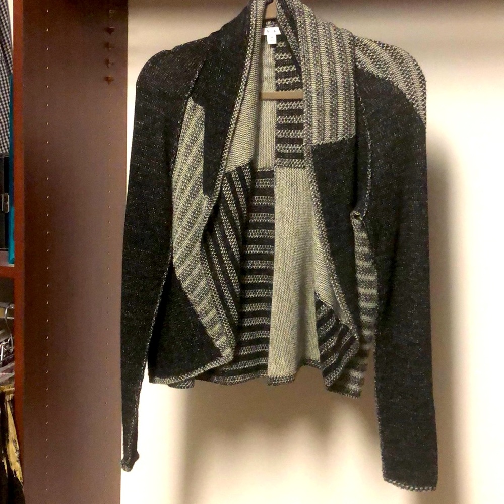 Scarf drape sweater